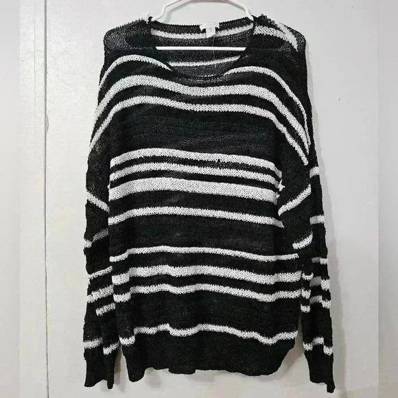 NWOT- chicos striped sweater! - Picture 1 of 4